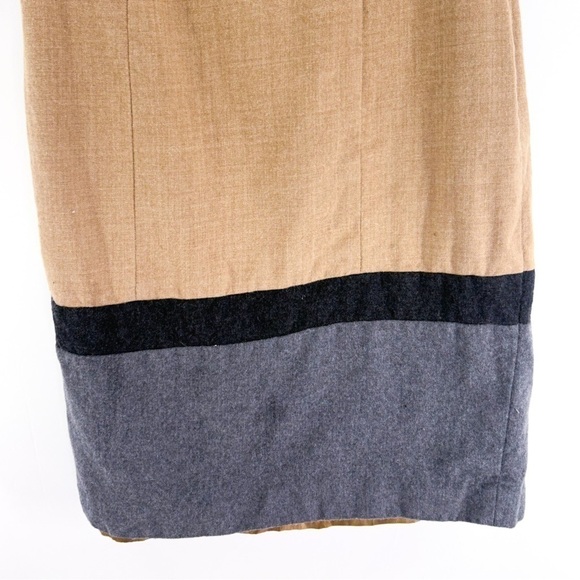 𝅺PENDLETON Wool Color block Short Sleeve Sheath Midi Dress size 8 - Picture 4 of 7